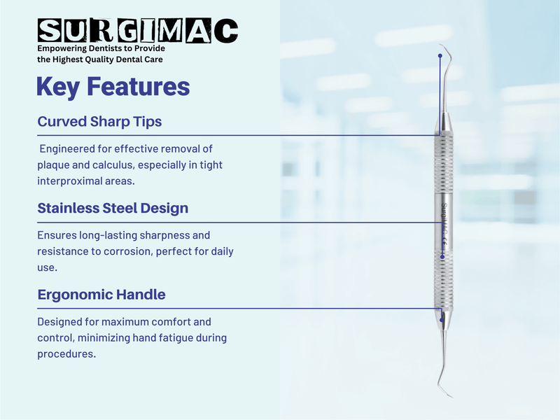 SurgiMac #Jacquette 2Y / 3Y Scaler , Stainless Steel, Air Series, 1/Pk 11-616