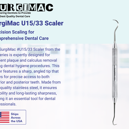 SurgiMac #U15/33 Scaler , Stainless Steel, Air Series, 1/Pk