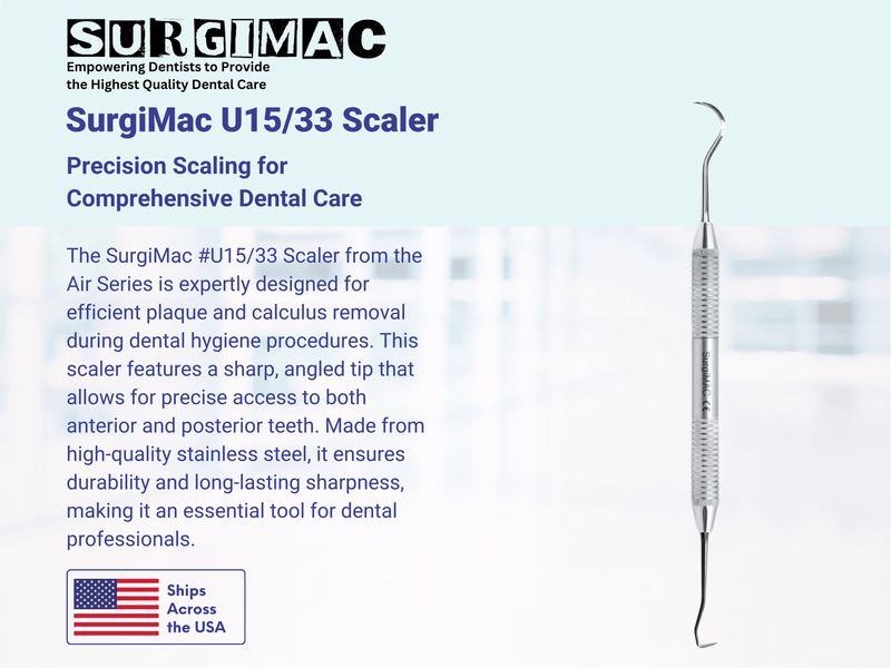 SurgiMac #U15/33 Scaler, Stainless Steel, Air Series, 1/Pk 11-619