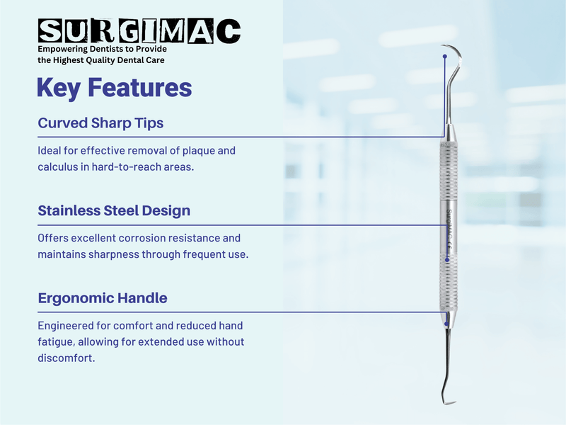 SurgiMac #U15/33 Scaler, Stainless Steel, Air Series, 1/Pk 11-619