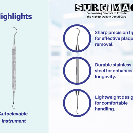 SurgiMac #U15/33 Scaler , Stainless Steel, Air Series, 1/Pk