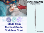 SurgiMac #H5/33 DE Scaler, Double Ended, Hollow Core Handle, Stainless Steel, Hexa Series, 1/Pk 11-610-H