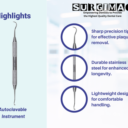 SurgiMac #U15/33 Scaler , Stainless Steel, Air Series, 1/Pk