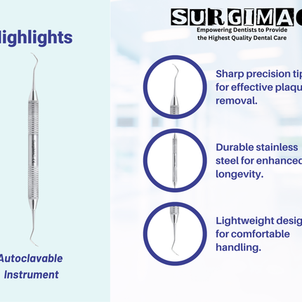 SurgiMac #Jacquette 2Y / 3Y Scaler , Stainless Steel, Air Series, 1/Pk