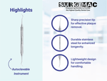 SurgiMac #Jacquette 2Y / 3Y Scaler , Stainless Steel, Air Series, 1/Pk 11-616