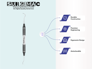 #17/18 McCall Curette, (TiN) Coated Stainless Steel, Air Series, 1/Pk 11-631