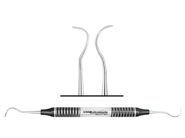 #17/18 McCall Curette, (TiN) Coated Stainless Steel, Air Series, 1/Pk