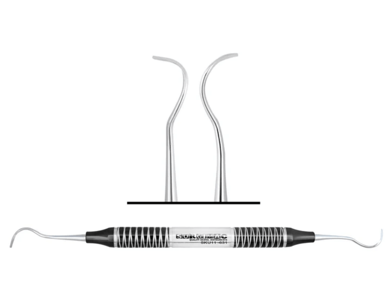 #17/18 McCall Curette, (TiN) Coated Stainless Steel, Air Series, 1/Pk 11-631