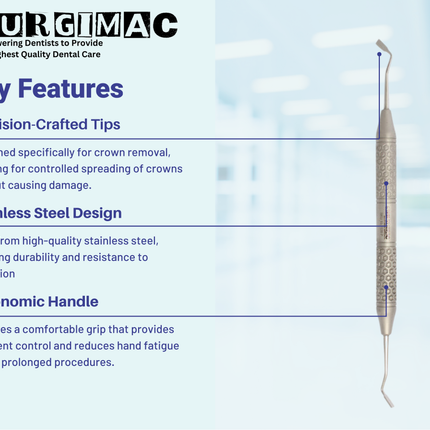 Dental Crown Spreader - Essential Tool for Crown Removal by SurgiMac