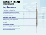 Nash/Taylor Dental Crown Spreader - Essential Tool for Crown Removal by SurgiMac 15-2128P