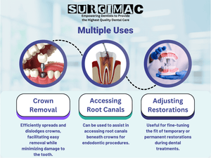 Nash/Taylor Dental Crown Spreader - Essential Tool for Crown Removal by SurgiMac 15-2128P