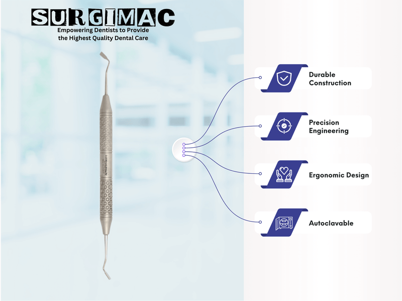 Nash/Taylor Dental Crown Spreader - Essential Tool for Crown Removal by SurgiMac 15-2128P