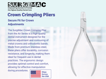 SurgiMac Crown Crimping Plier, Stainless Steel, Air Series, 1/Pk 15-2028