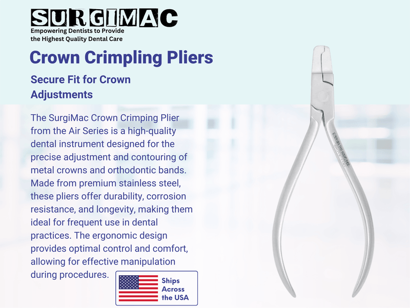 SurgiMac Crown Crimping Plier, Stainless Steel, Air Series, 1/Pk 15-2028