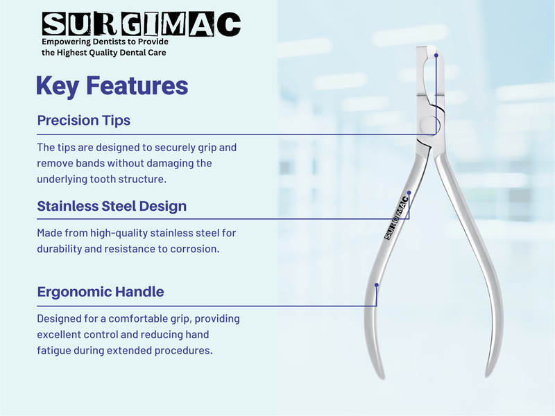 Posterior Dental Band Removal Pliers - Efficient Band Removal by SurgiMac 16-2552