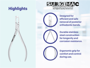 Posterior Dental Band Removal Pliers - Efficient Band Removal by SurgiMac 16-2552