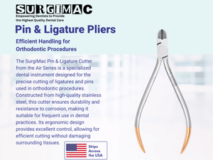 SurgiMac Pin & Ligature Cutter, Stainless Steel, Air Series, 1/Pk 16-2555
