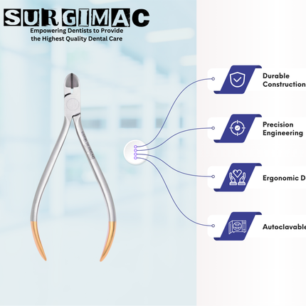 SurgiMac Pin & Ligature Cutter, Stainless Steel, Air Series, 1/Pk