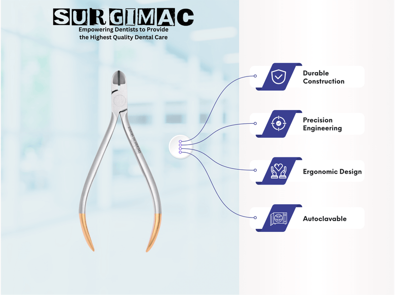 SurgiMac Pin & Ligature Cutter, Stainless Steel, Air Series, 1/Pk 16-2555
