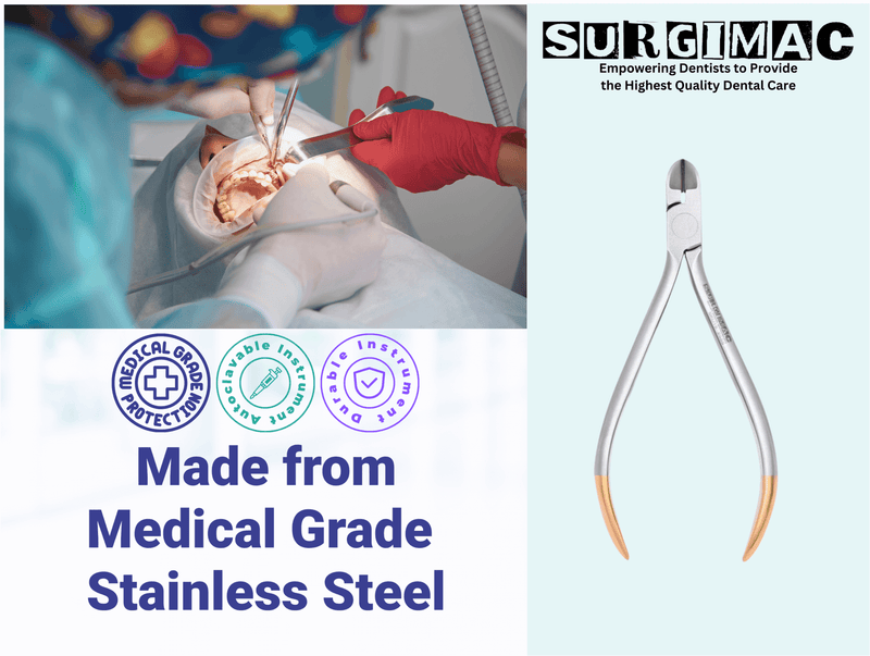 SurgiMac Pin & Ligature Cutter, Stainless Steel, Air Series, 1/Pk 16-2555