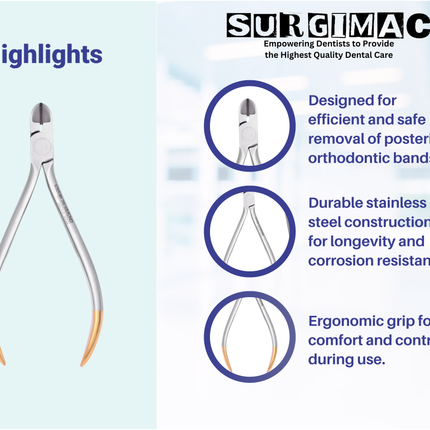 SurgiMac Pin & Ligature Cutter, Stainless Steel, Air Series, 1/Pk