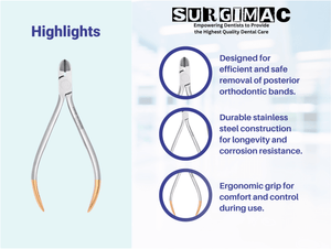 SurgiMac Pin & Ligature Cutter, Stainless Steel, Air Series, 1/Pk 16-2555