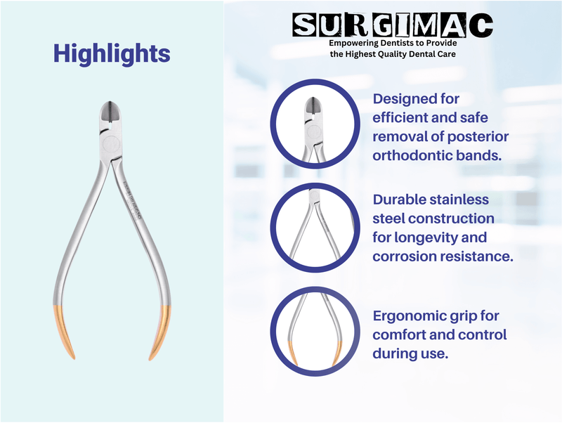 SurgiMac Pin & Ligature Cutter, Stainless Steel, Air Series, 1/Pk 16-2555