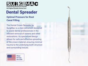 Nash/Taylor Dental Crown Spreader - Essential Tool for Crown Removal by SurgiMac 15-2128P