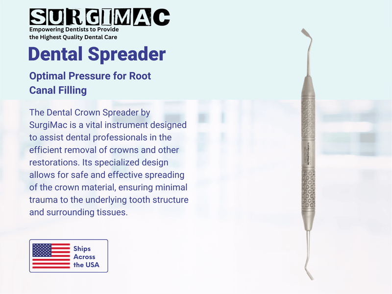Nash/Taylor Dental Crown Spreader - Essential Tool for Crown Removal by SurgiMac 15-2128P