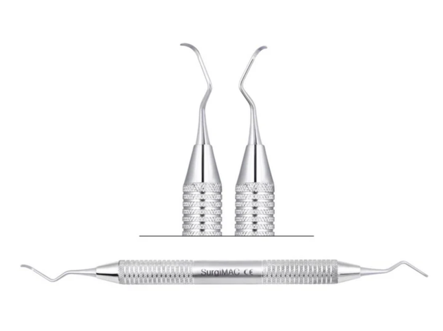 SurgiMac Goldman-Fox Curette, Stainless Steel, Air Series, 1/Pk