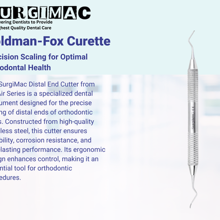 SurgiMac Goldman-Fox Curette, Stainless Steel, Air Series, 1/Pk