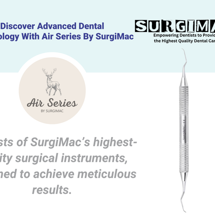 SurgiMac #2R/2L Columbia University Curette, Stainless Steel, Air Series, 1/Pk