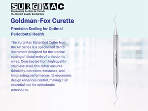 SurgiMac Goldman-Fox Curette, Stainless Steel, Air Series, 1/Pk 10-310