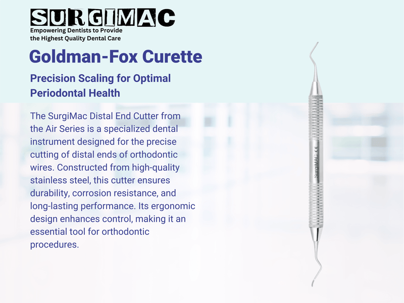 SurgiMac Goldman-Fox Curette, Stainless Steel, Air Series, 1/Pk 10-310