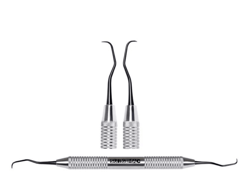 SurgiMac #Gracey 1/2 Curette, Double Ended, Stainless Steel, Black Series, 1/Pk | SurgiMac Dental Supply