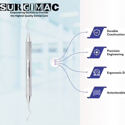 SurgiMac Goldman-Fox Curette, Stainless Steel, Air Series, 1/Pk