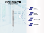 SurgiMac Goldman-Fox Curette, Stainless Steel, Air Series, 1/Pk 10-310