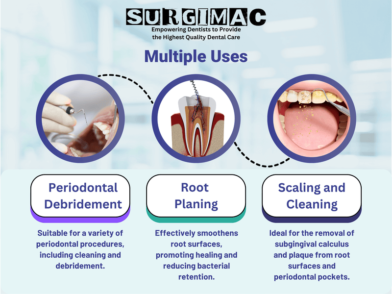 SurgiMac #Gracey 1/2 Curette, Double Ended, Stainless Steel, Black Series, 1/Pk | SurgiMac Dental Supply