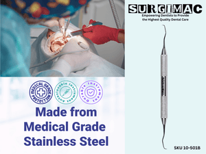 SurgiMac #Gracey 1/2 Curette, Double Ended, Stainless Steel, Black Series, 1/Pk | SurgiMac Dental Supply