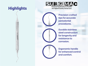 SurgiMac Goldman-Fox Curette, Stainless Steel, Air Series, 1/Pk 10-310