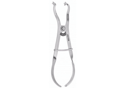 SurgiMac Ivory Rubber Dam Clamp Forceps, Stainless Steel, Eco Series, 1/Pk