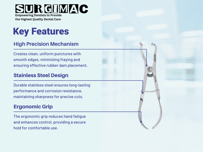 Ivory Rubber Dam Clamp Forceps, Stainless Steel 29-0763