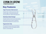 SurgiMac Ivory Rubber Dam Clamp Forceps, Stainless Steel, Eco Series, 1/Pk | SurgiMac Dental Supply