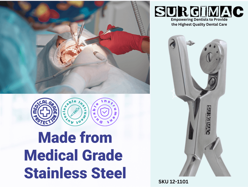 Ainsworth Rubber Dam Punch, Stainless Steel, Air Series, 1/Pk 12-1101