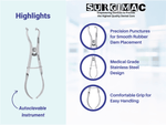 SurgiMac Ivory Rubber Dam Clamp Forceps, Stainless Steel, Eco Series, 1/Pk | SurgiMac Dental Supply