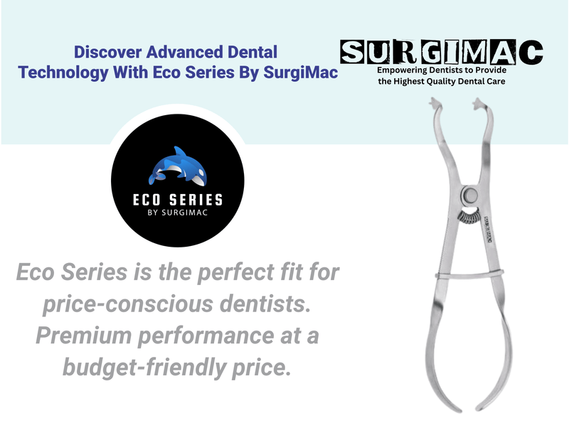 SurgiMac Ivory Rubber Dam Clamp Forceps, Stainless Steel, Eco Series, 1/Pk | SurgiMac Dental Supply