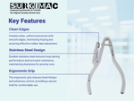 SurgiMac Ivory Rubber Dam Punch, Stainless Steel, Air Series, 1/Pk 12-1102