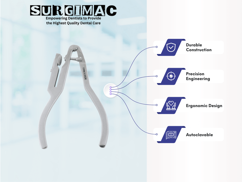 SurgiMac Ivory Rubber Dam Punch, Stainless Steel, Air Series, 1/Pk 12-1102