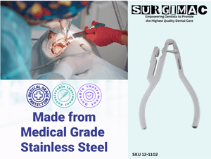 SurgiMac Ivory Rubber Dam Punch, Stainless Steel, Air Series, 1/Pk 12-1102