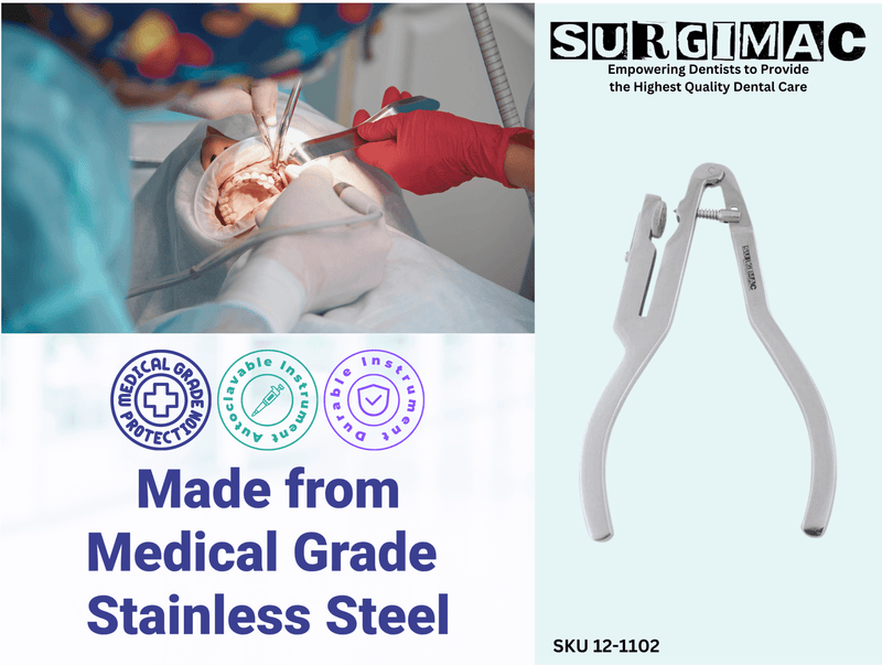 SurgiMac Ivory Rubber Dam Punch, Stainless Steel, Air Series, 1/Pk 12-1102